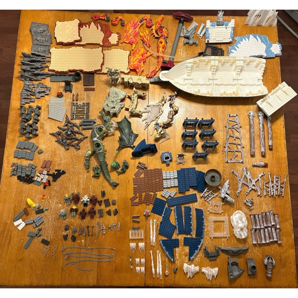 Lot Of Fire And Ice Mega Bloks Figures And Incomplete Sets READ DESCRIPTION